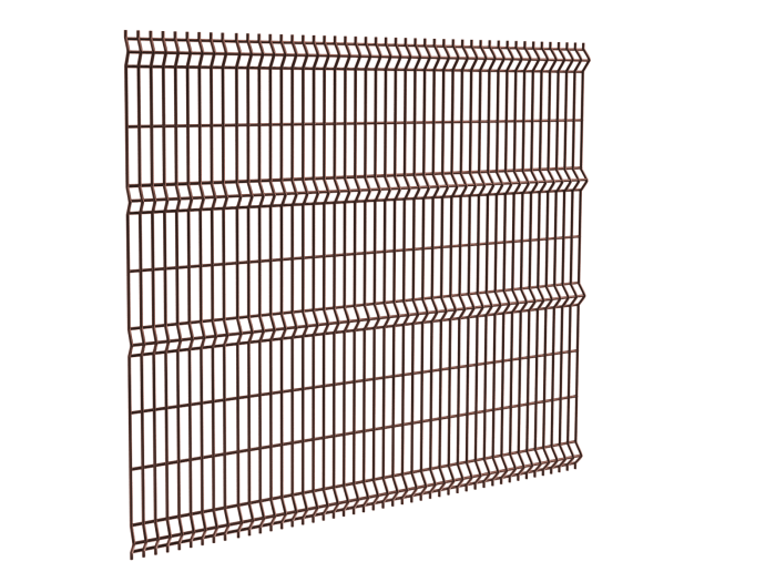 детальное изображение Сетка Гиттер 3D 50х200х4,0мм L2,5м H2м RAL8017коричневая