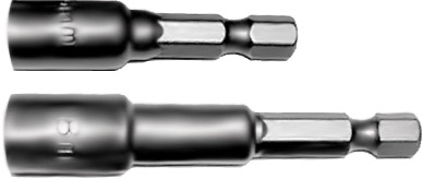 детальное изображение Насадка для шурупов и болтов с 6-гр.головкой Профи d=8 мм, L=65 мм