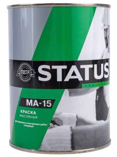 детальное изображение Краска масляная черная МА-15 STATUS 0,8 кг