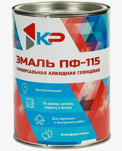 детальное изображение Эмаль красная ПФ-115 КР 0,8 кг