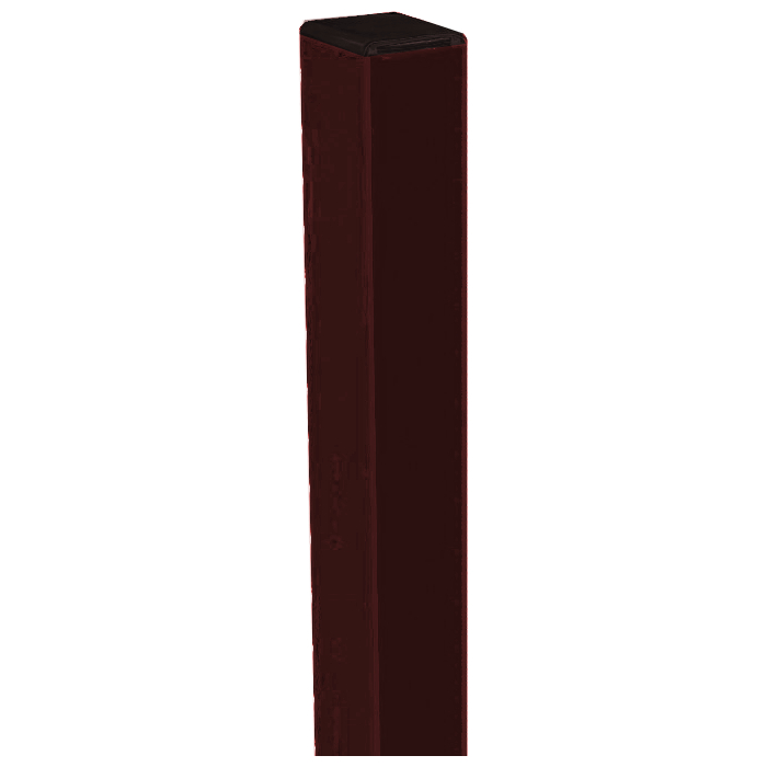 детальное изображение Столб заборный 60х60мм L3м оцинкованный с ППК 8017 коричневый