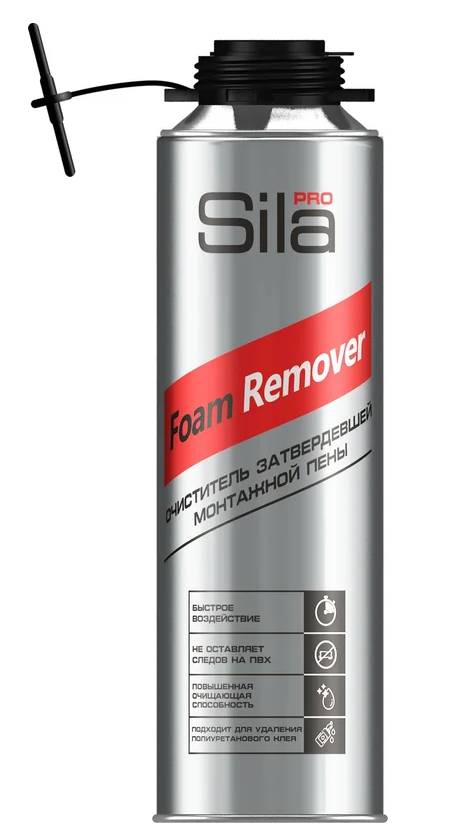 детальное изображение Очиститель SILA PRO Foam Remover затверд. монтажной пены, 500 мл